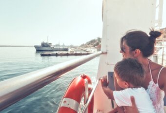 Aan boord van de schepen